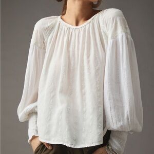 NWT Anthropologie Conditions Apply Peasant Blouse